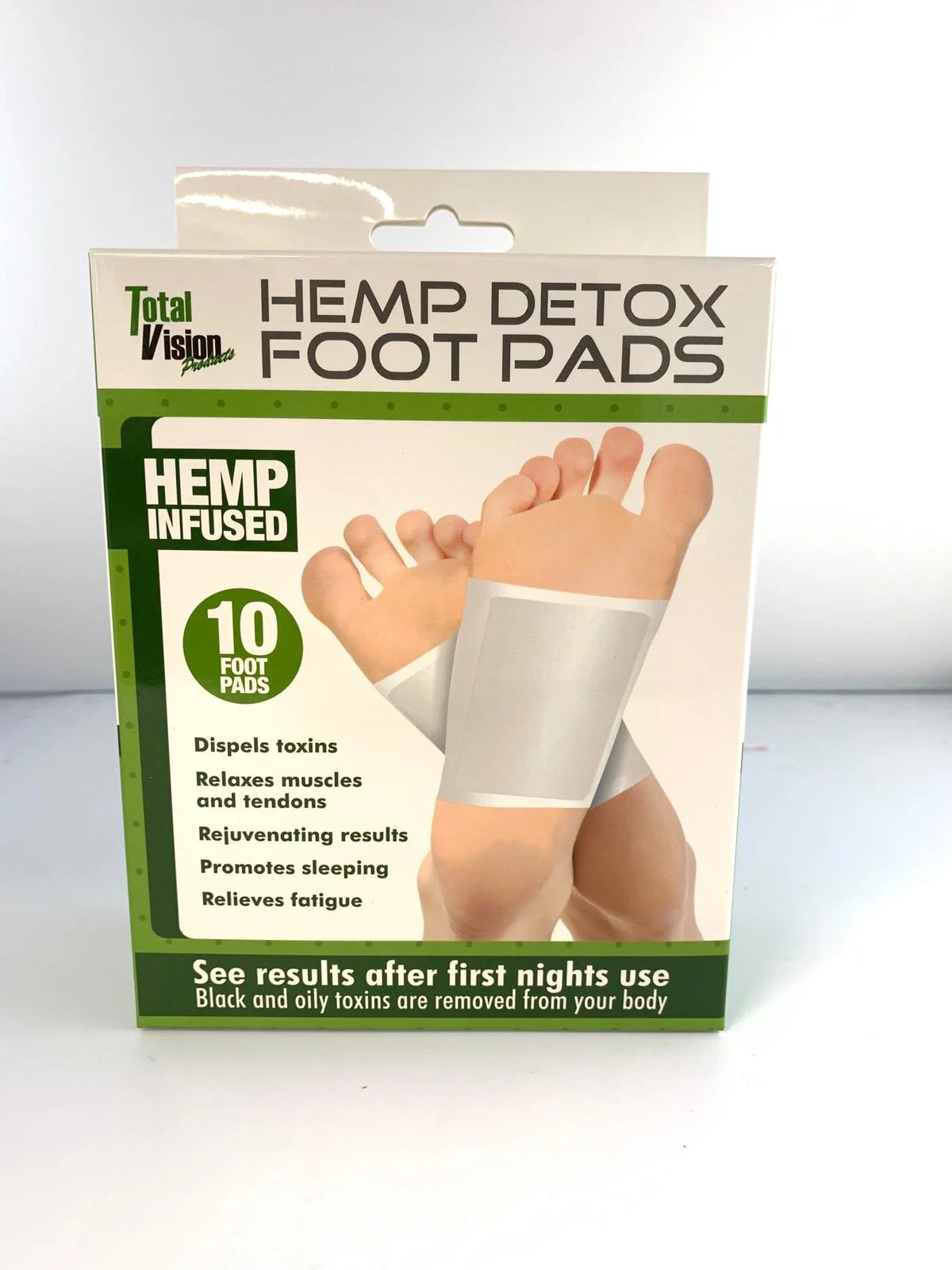 Hemp Detox Foot Pads 10 Pieces