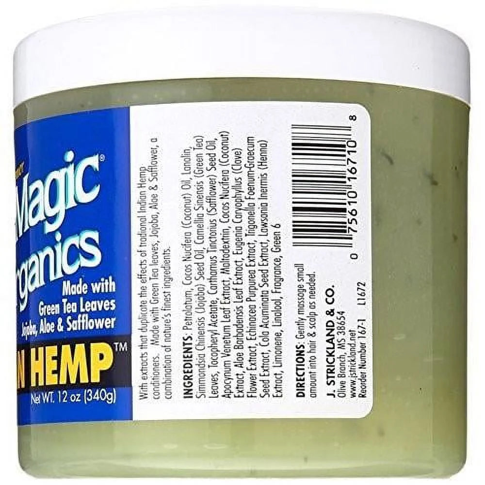 Organics Indian Hemp Hair Scalp Conditioner, 12 Oz.
