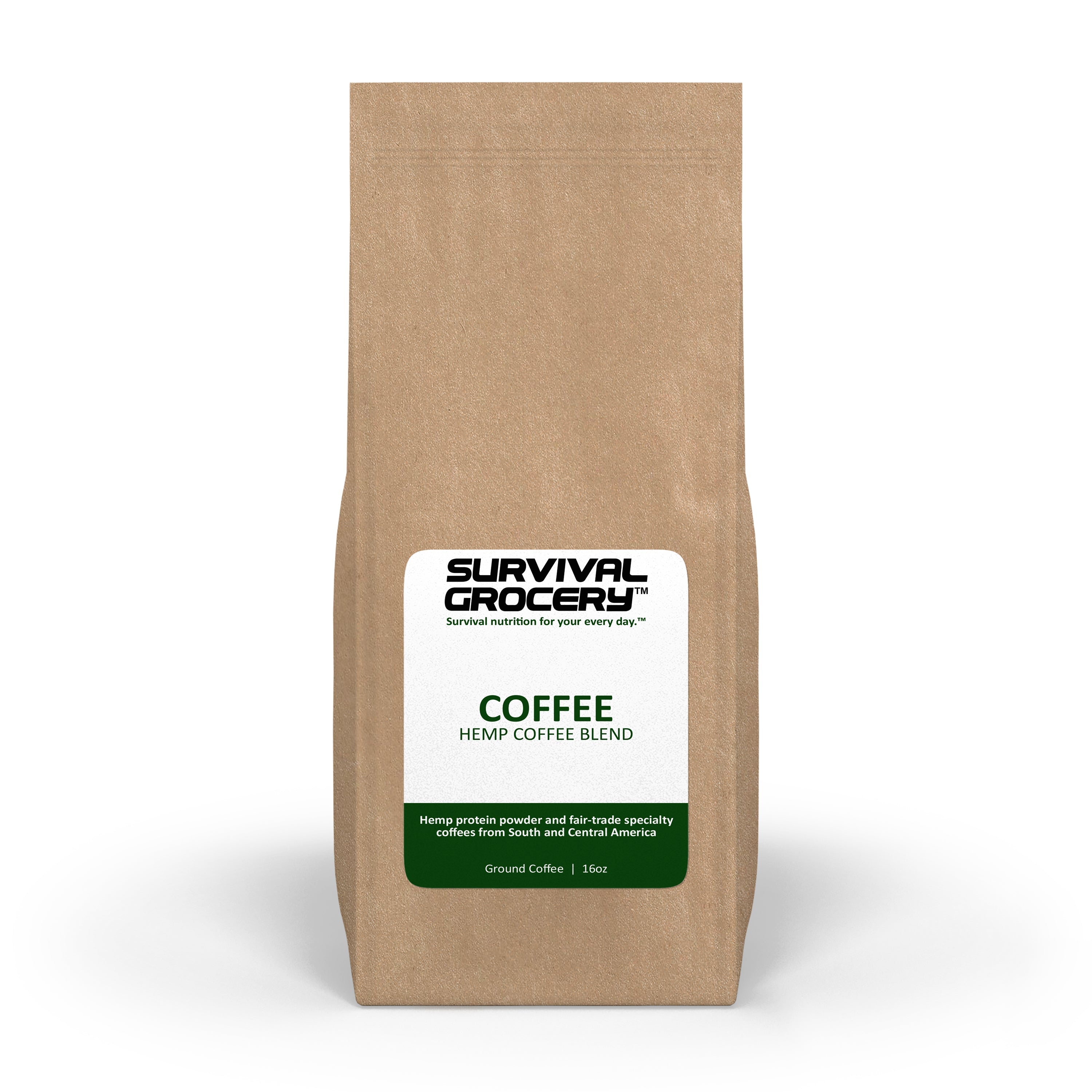 Organic Hemp Coffee Blend - Medium Roast 16 oz-0