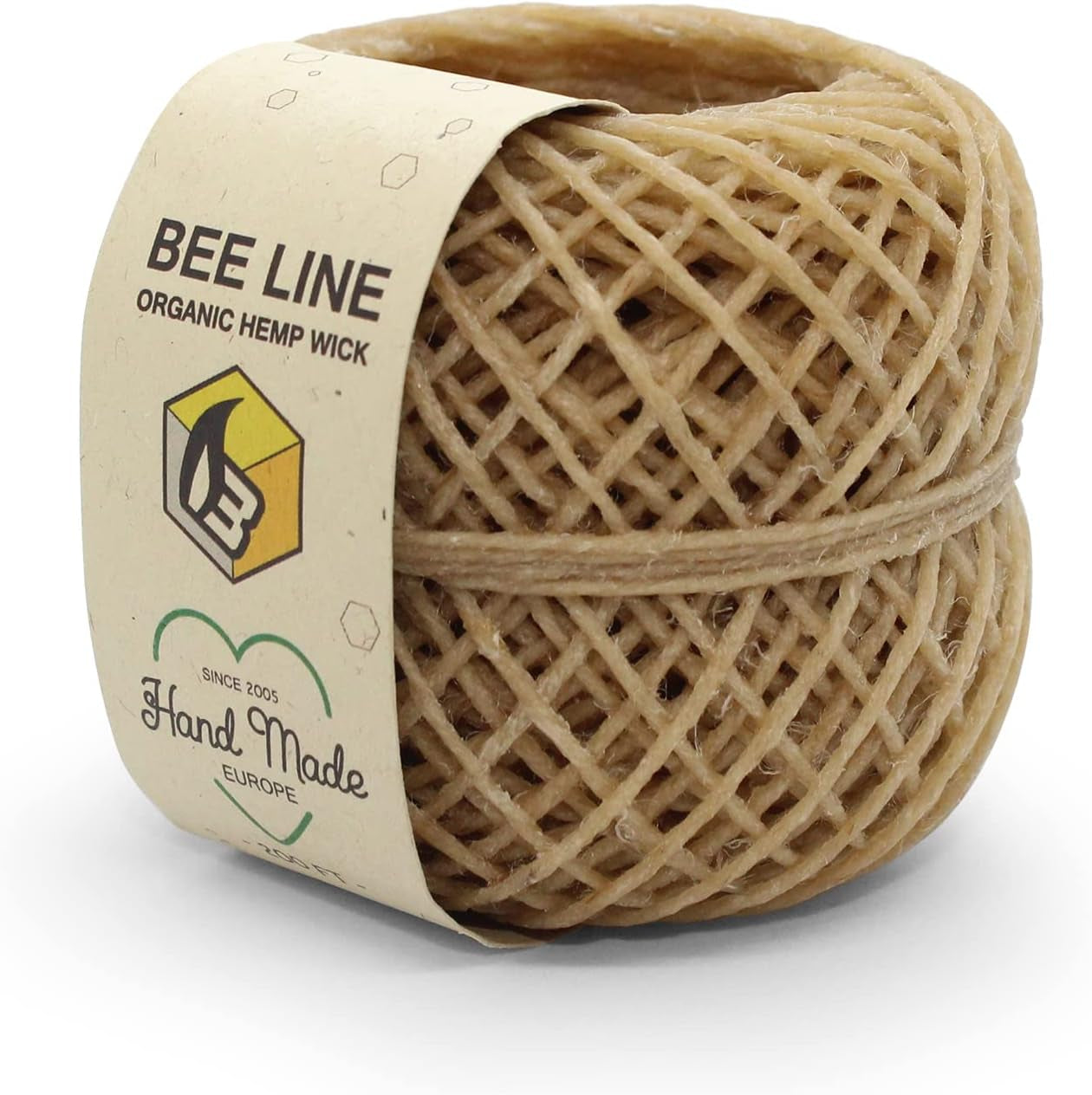 Hemp Wick Bundle Pack: 200 FT Beeline Hemp Roll + 1  Hemp Wick Lighter (Black)