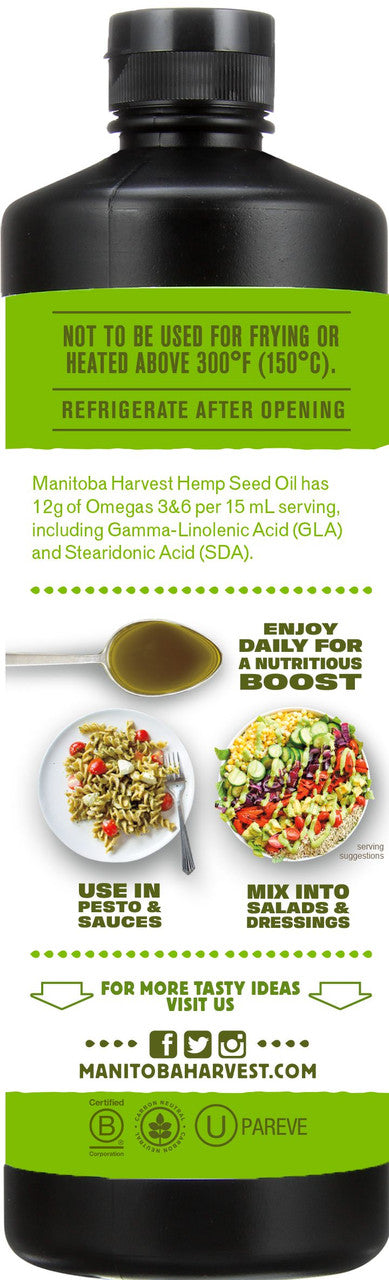 Manitoba Harvest Hemp Seed Oil (1x16 Oz)-1