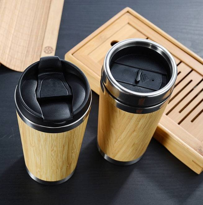 Bamboo Coffee Cup – 14oz Thermal Insulating, Eco-Friendly Mug-1