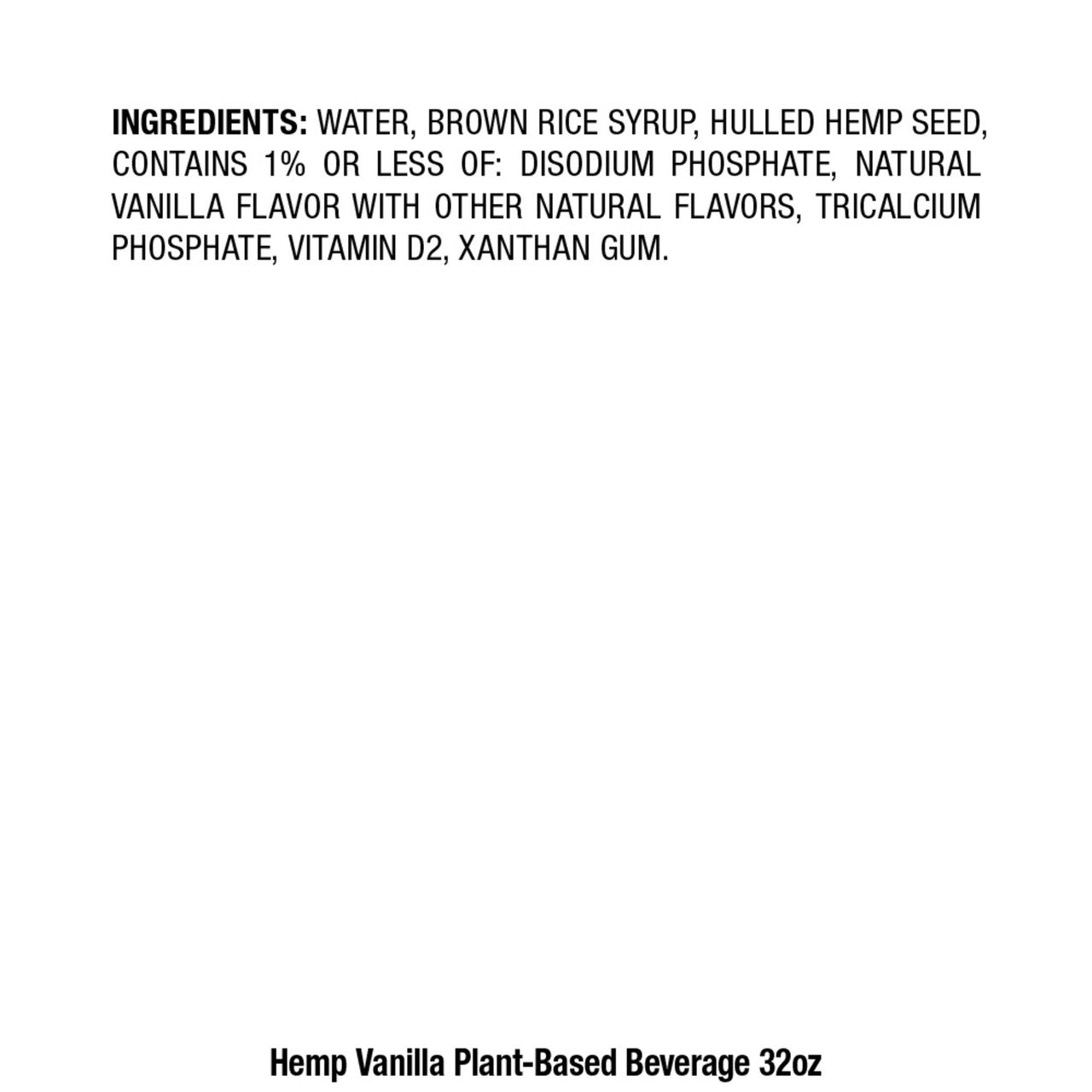 Pacific Natural Vanilla Hemp Milk Non Dairy Beverage (12x32 Oz)-6