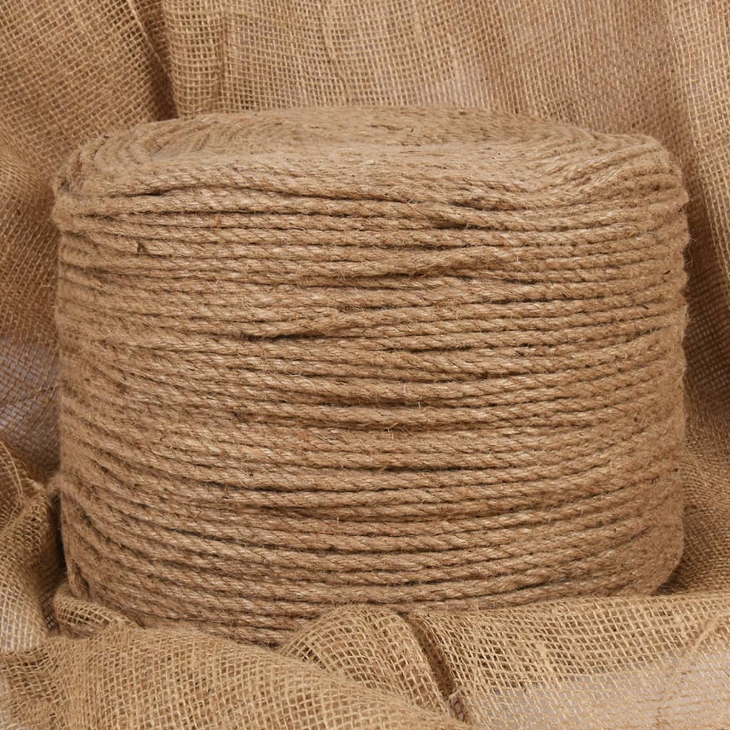 vidaXL Rope Jute Hemp Rope for Crafts Gardening Hammock Decorating 100% Jute-5