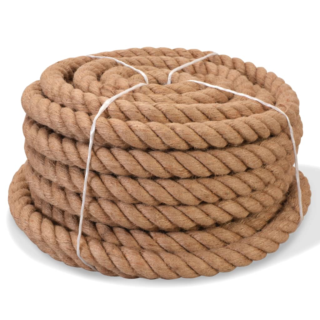 vidaXL Rope Jute Hemp Rope for Crafts Gardening Hammock Decorating 100% Jute-4