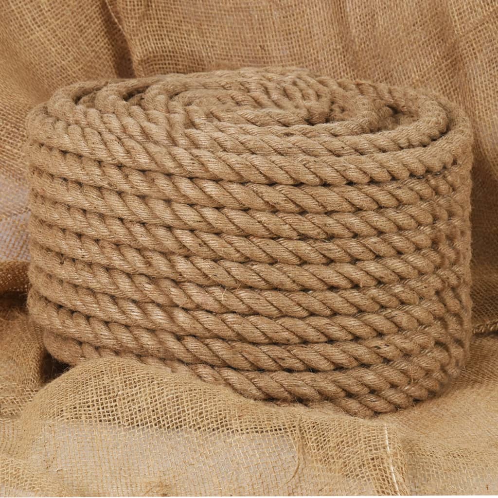 vidaXL Rope Jute Hemp Rope for Crafts Gardening Hammock Decorating 100% Jute-10