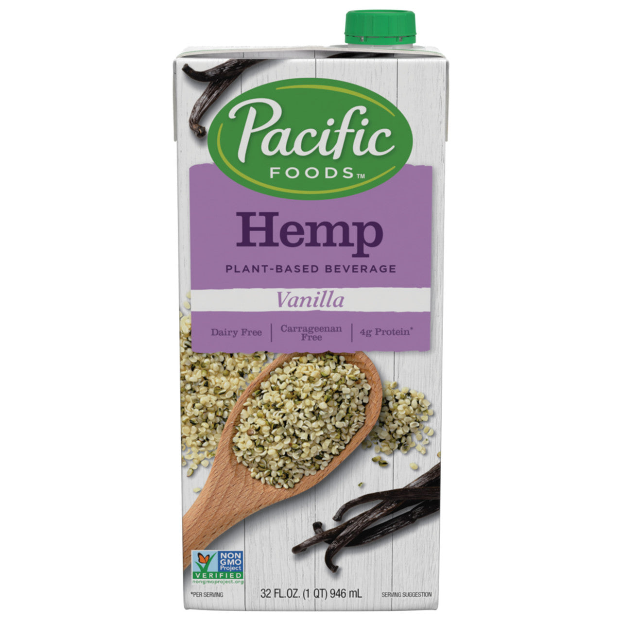 Pacific Natural Vanilla Hemp Milk Non Dairy Beverage (12x32 Oz)-0