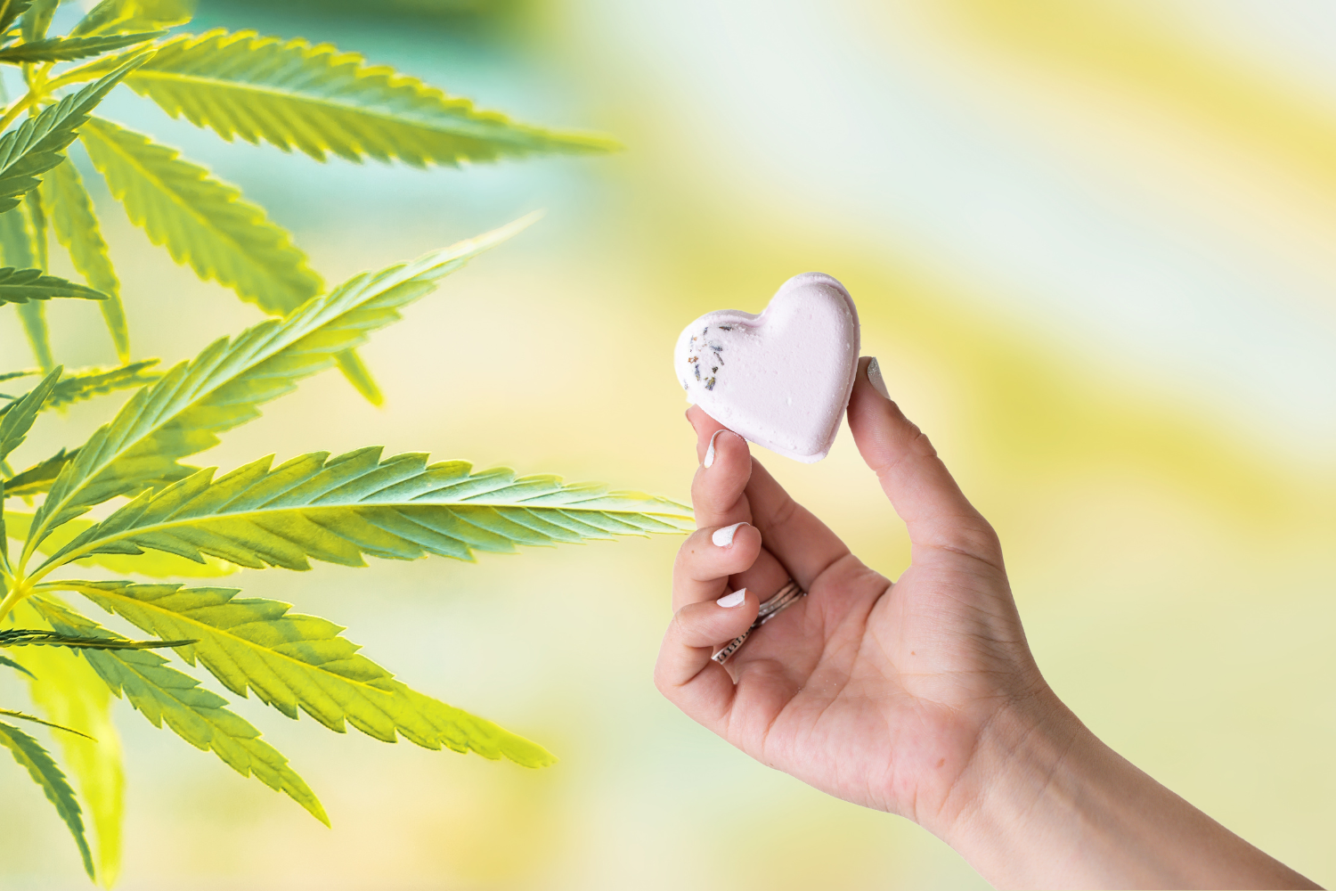 CBD -  5 Hearts Shaped Shower Steamers with CBD - in a Gift Box - Can be personalized. (THC free)-1