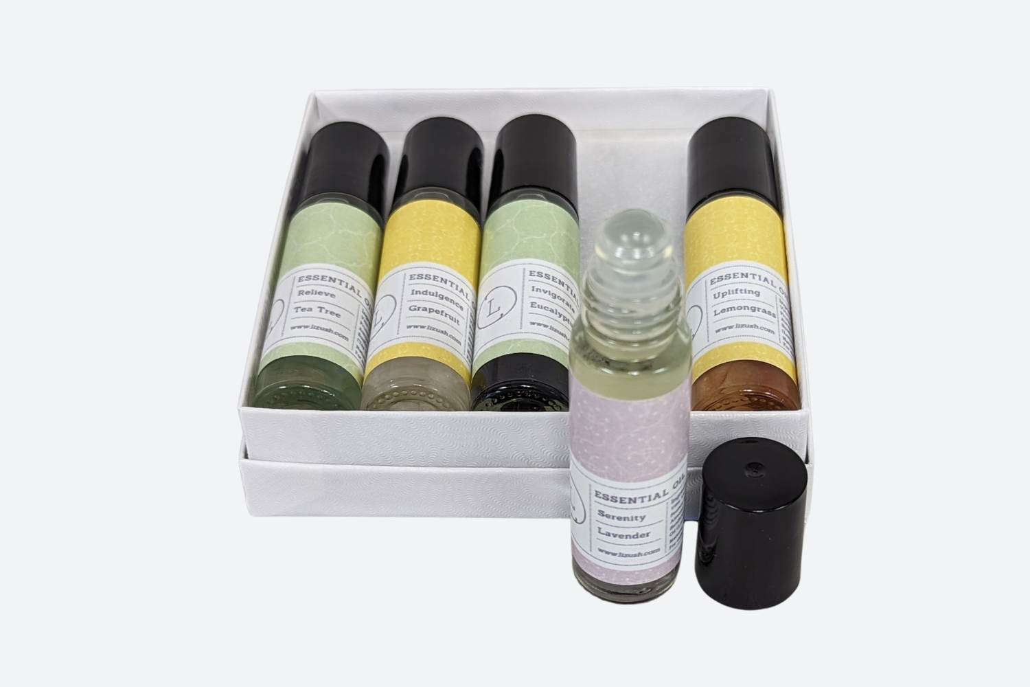 CBD Essential Oils Roll-On set with Crystals and CBD (THC free)-2