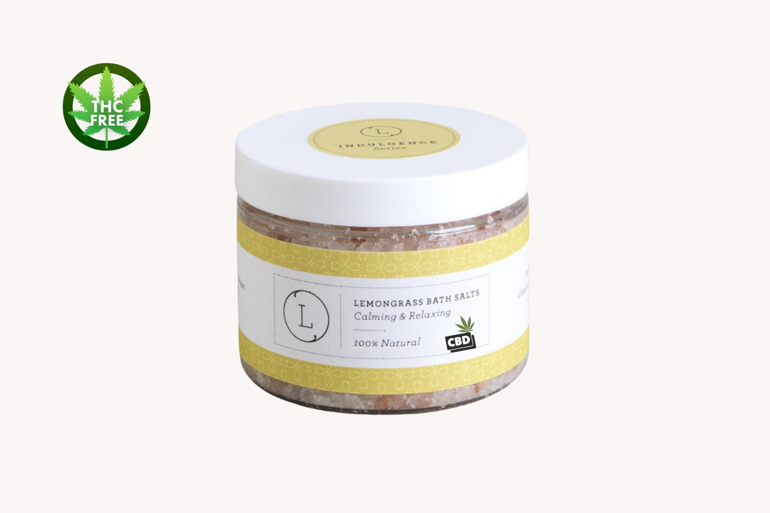 CBD Grapefruit Natural Bath Salt Soak with CBD. Made with Dead sea, Epsom and Himalayan salts (THC free)-0