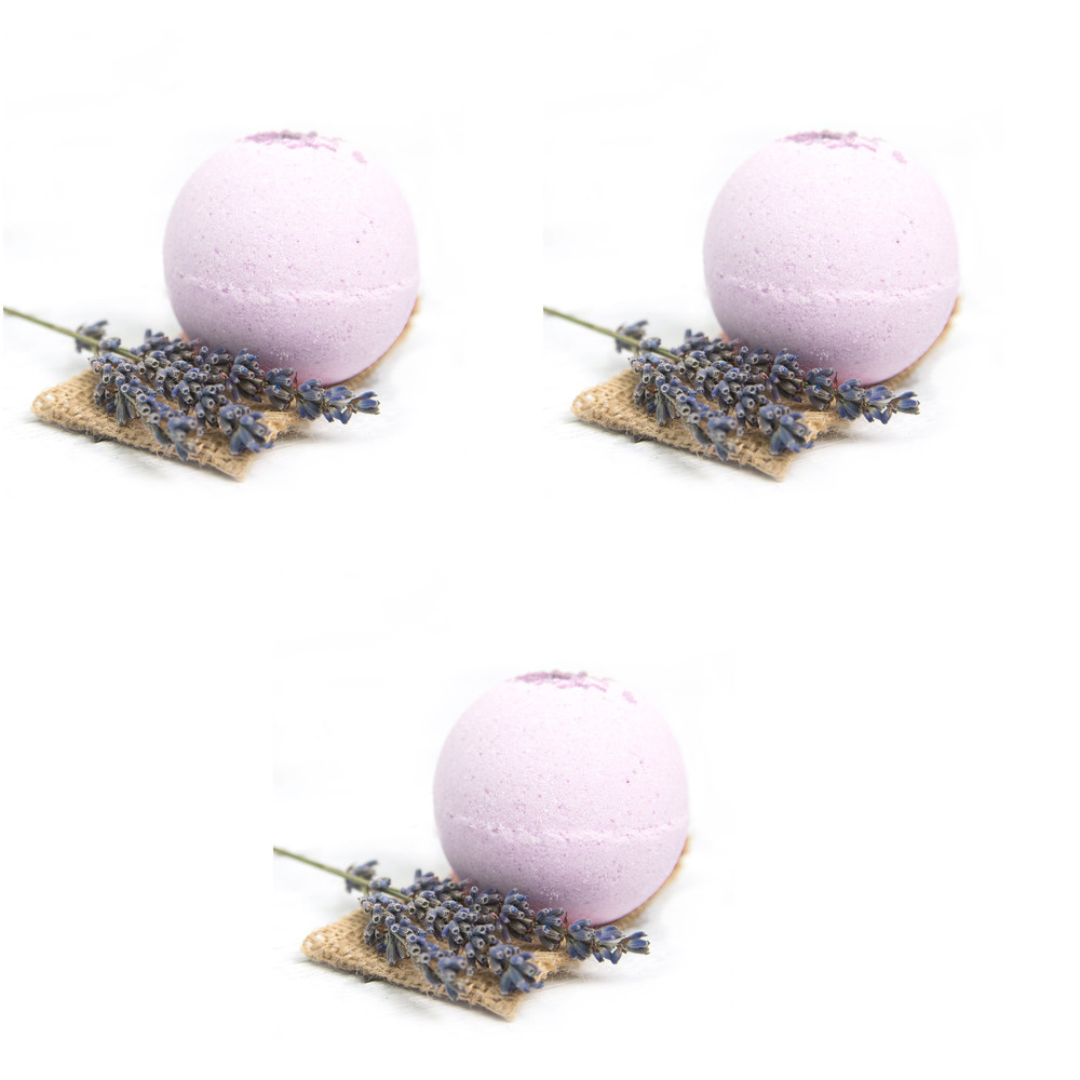 3-Pack Lavender CBD Bath Bomb (100mg) (5oz)-0