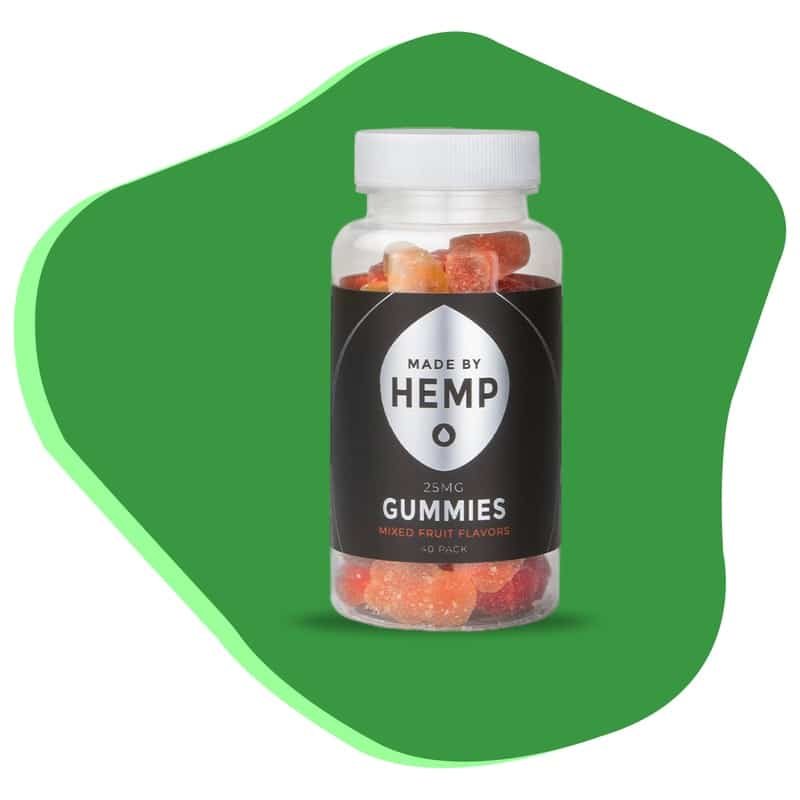Gummies/Organic CBD Edibles – 25mg Full Spectrum Hemp Extract, Natural Ingredients, Delicious Taste