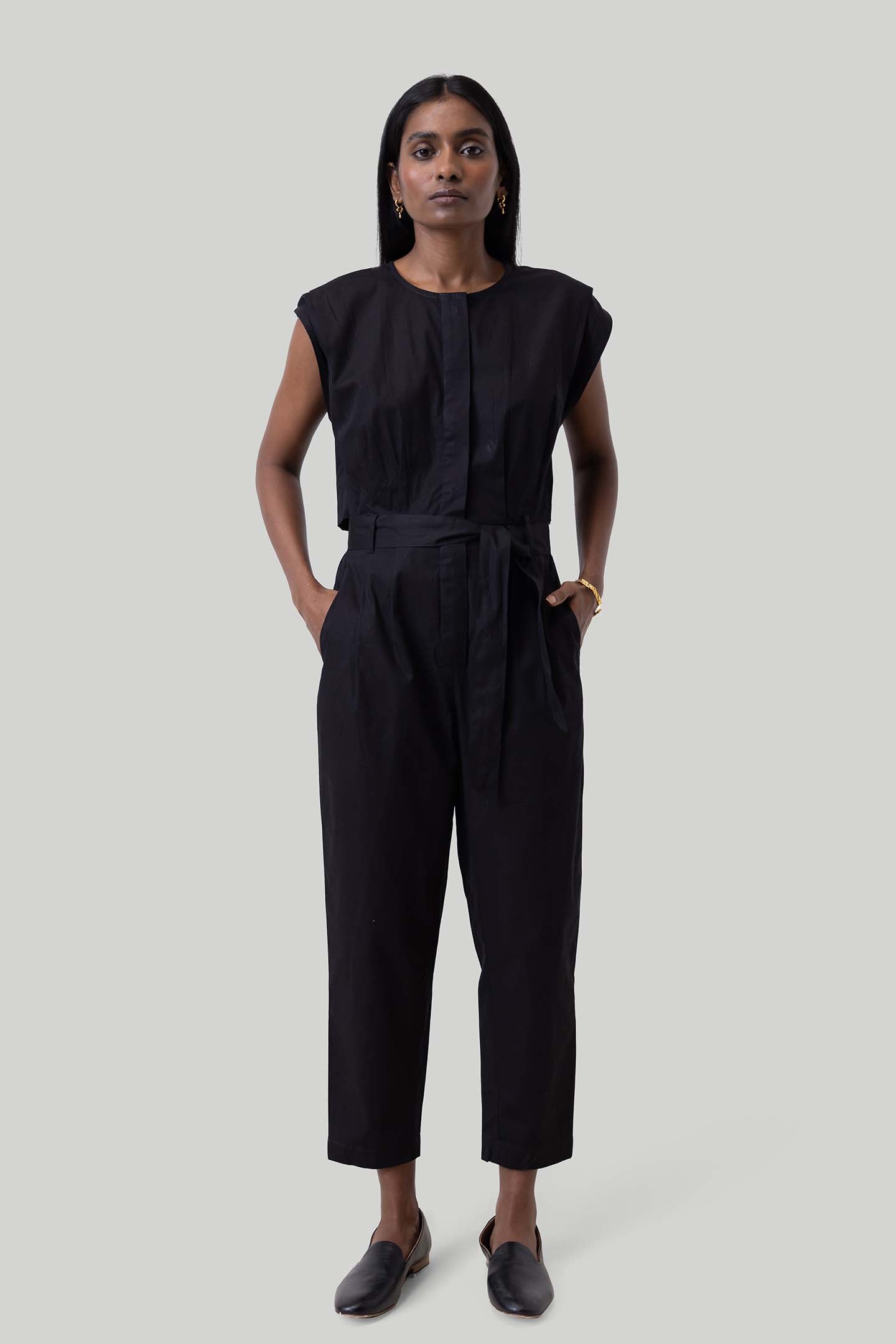 Summer Jive Jumpsuit in Black-4