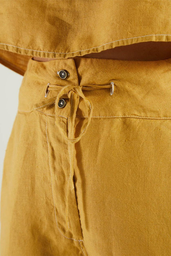 Sunkissed Saltwater Shorts in Mustard-3