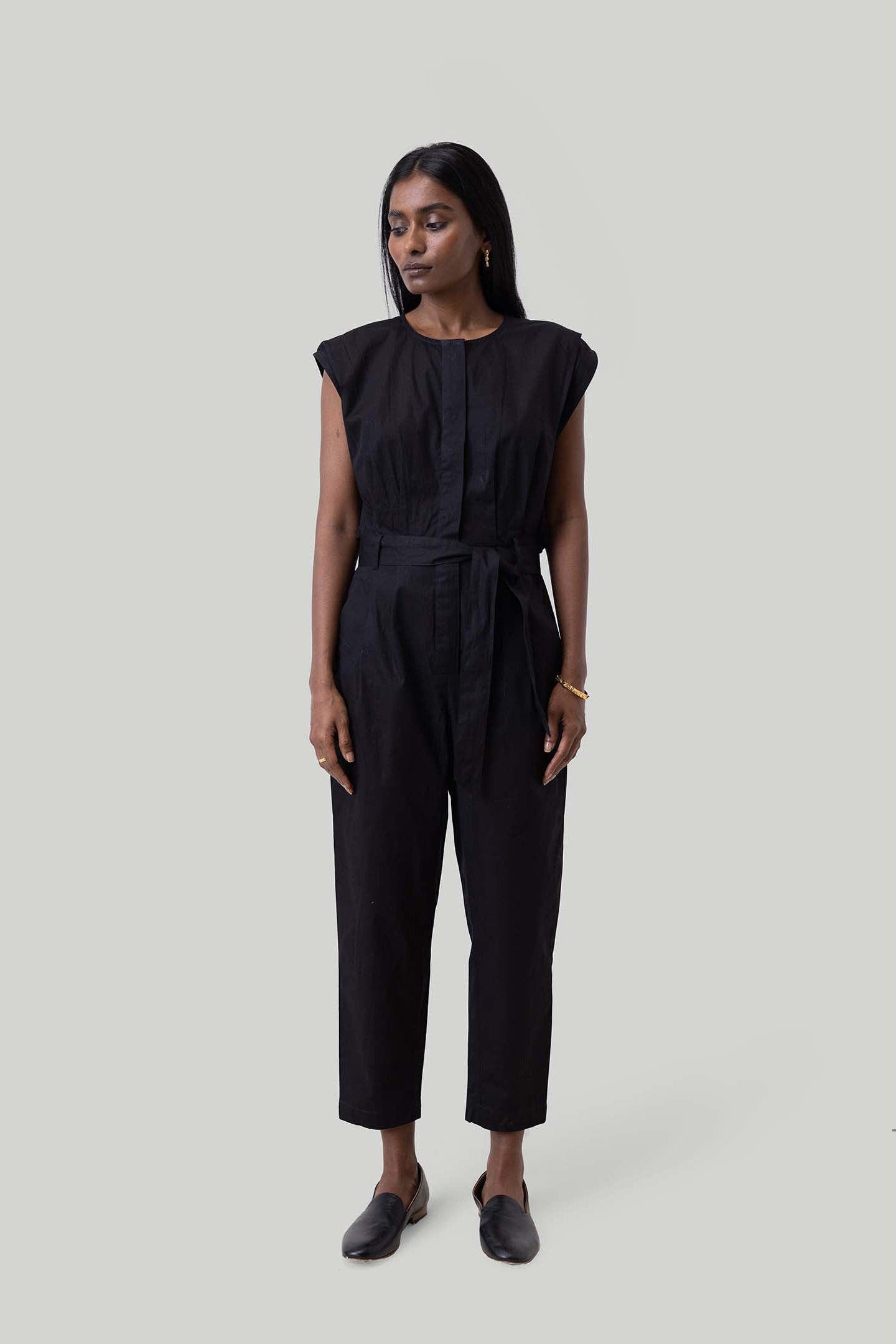 Summer Jive Jumpsuit in Black-0