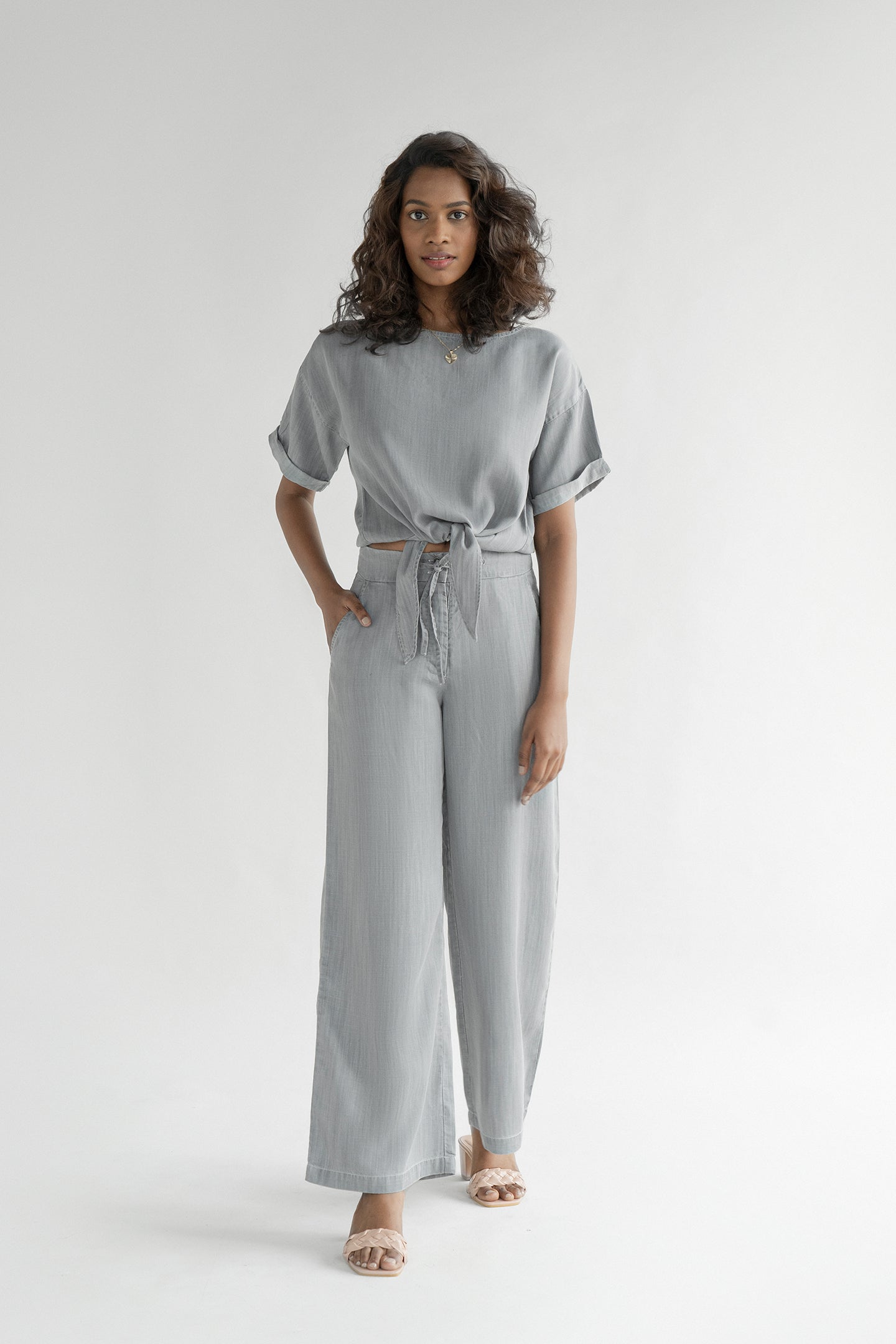 Twist and Sway Top in Stone Grey-2
