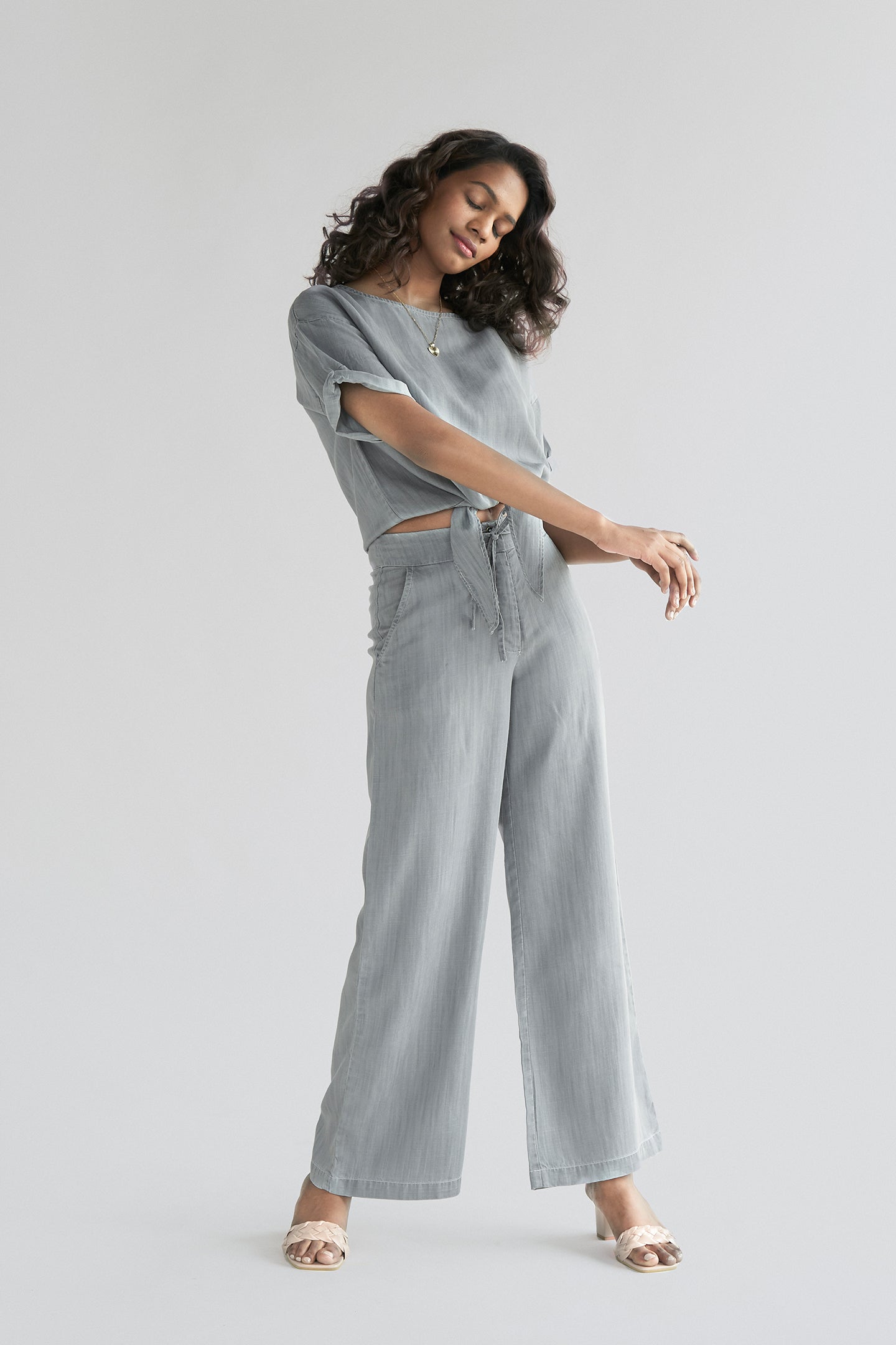 Twist and Sway Top in Stone Grey-3