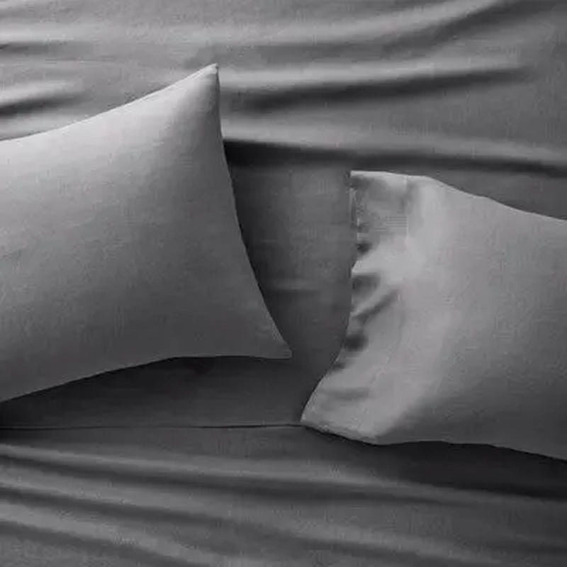New - 100% Washed Hemp Solid Sheet Set Dark - Casaluna