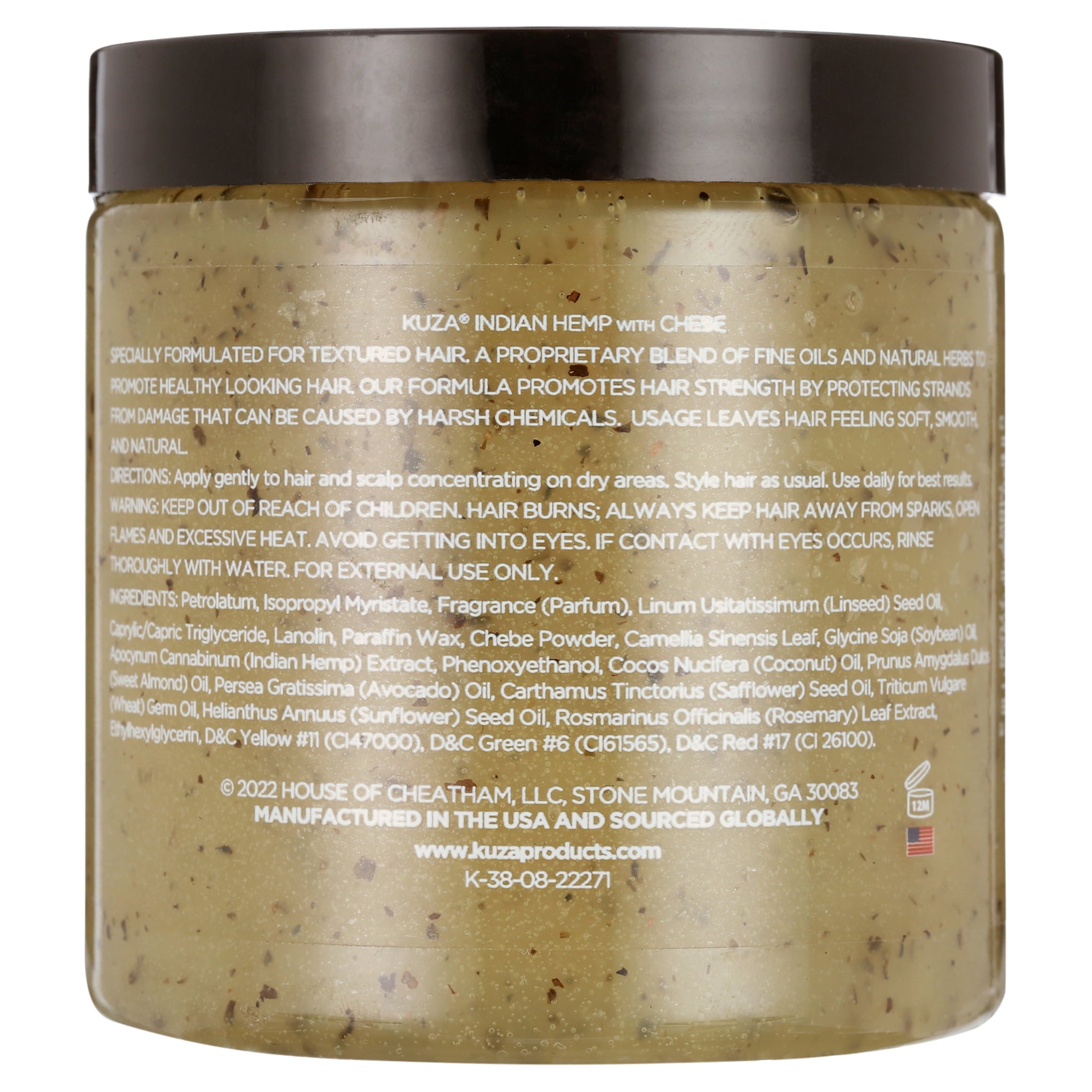 Indian Hemp with Chebe Hair & Scalp Treatment, 7.7 Oz , All Hair Types