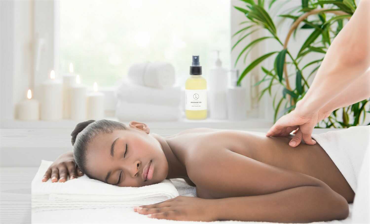 CBD - Aromatherapy Eucalyptus Massage Oil with CBD, Natural Relaxing Body Massage Oil (THC free)-1